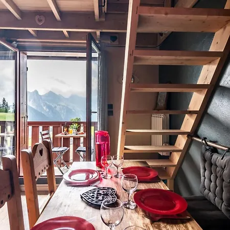 Slow Mtblanc Soleil Ski-inout View Balcony Elevator Parking * Manigod